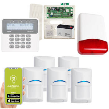 ZESTAW ALARMOWY SATEL PERFECTA 16 SET-A 5 CZUJEK BOSCH + PRF-LCD + SYRENA TI700